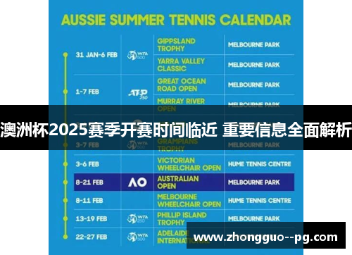 澳洲杯2025赛季开赛时间临近 重要信息全面解析 澳洲杯2025赛季开赛时间临近 重要信息全面解析